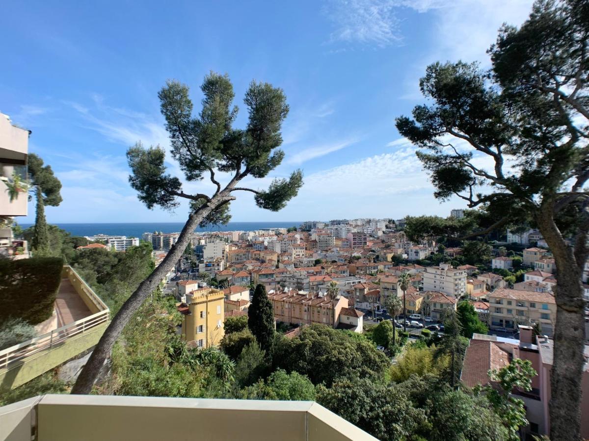 Nice, Grand Studio - Piscine - Terrasse Vue Mer Apartment ภายนอก รูปภาพ