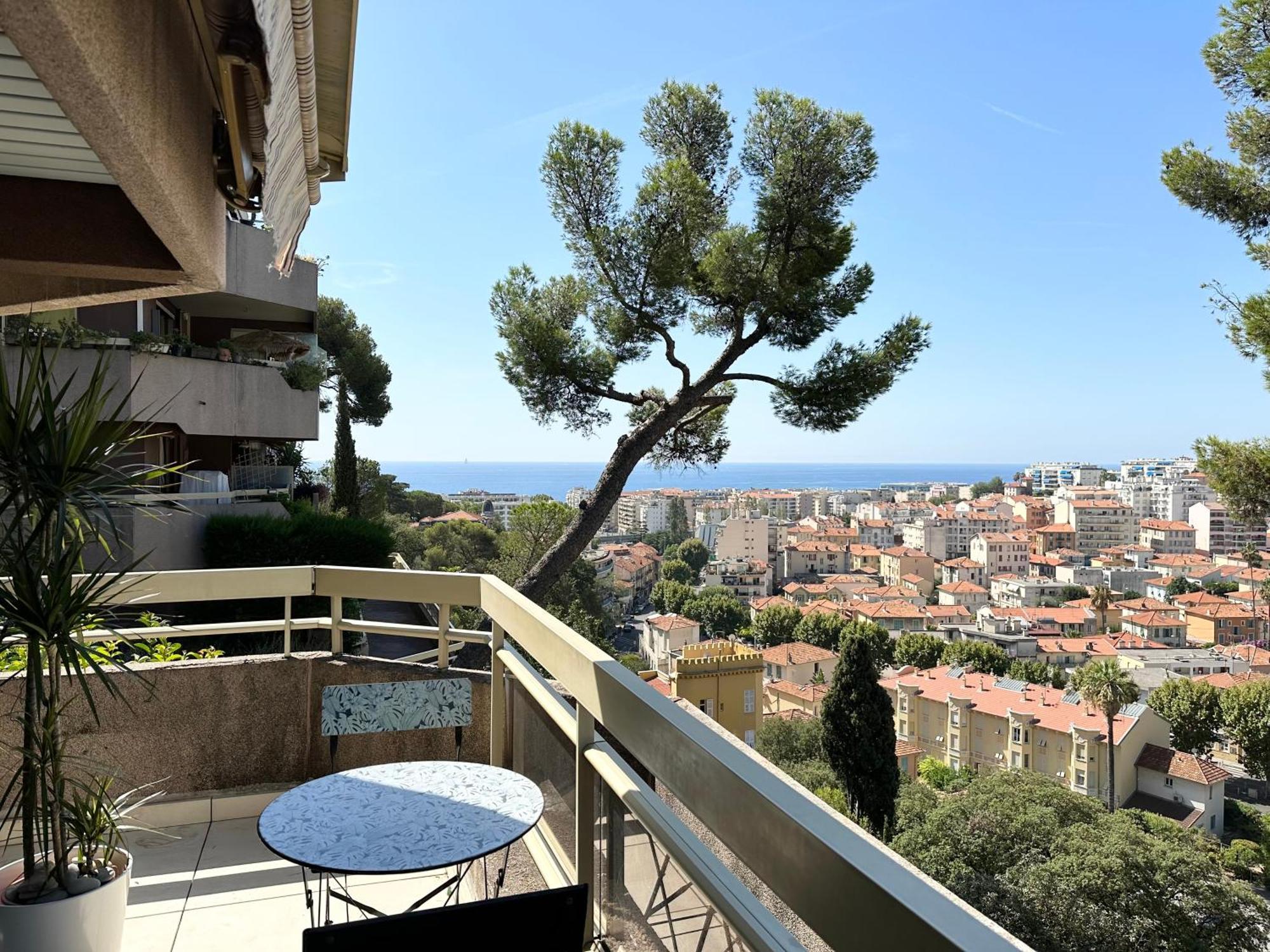 Nice, Grand Studio - Piscine - Terrasse Vue Mer Apartment ภายนอก รูปภาพ